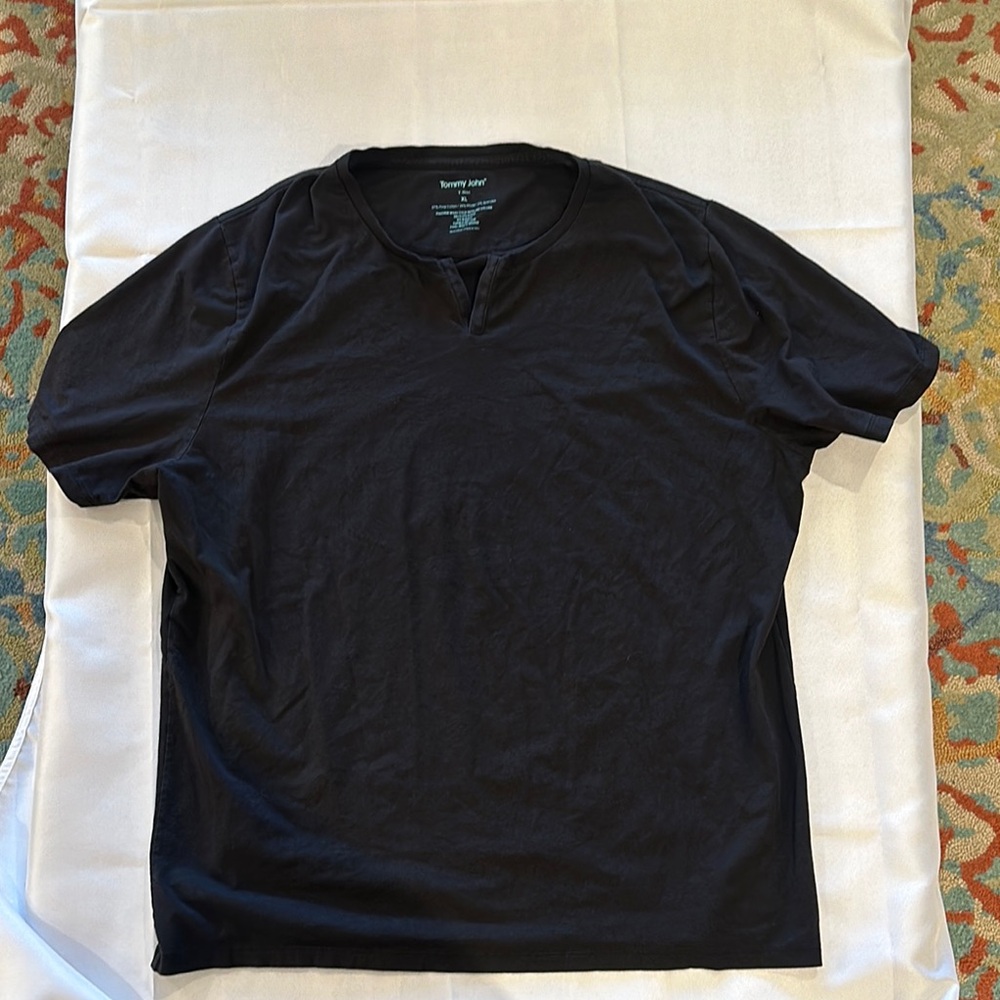 Tommy John Black Short Sleeve Tee
